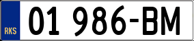 Trailer License Plate